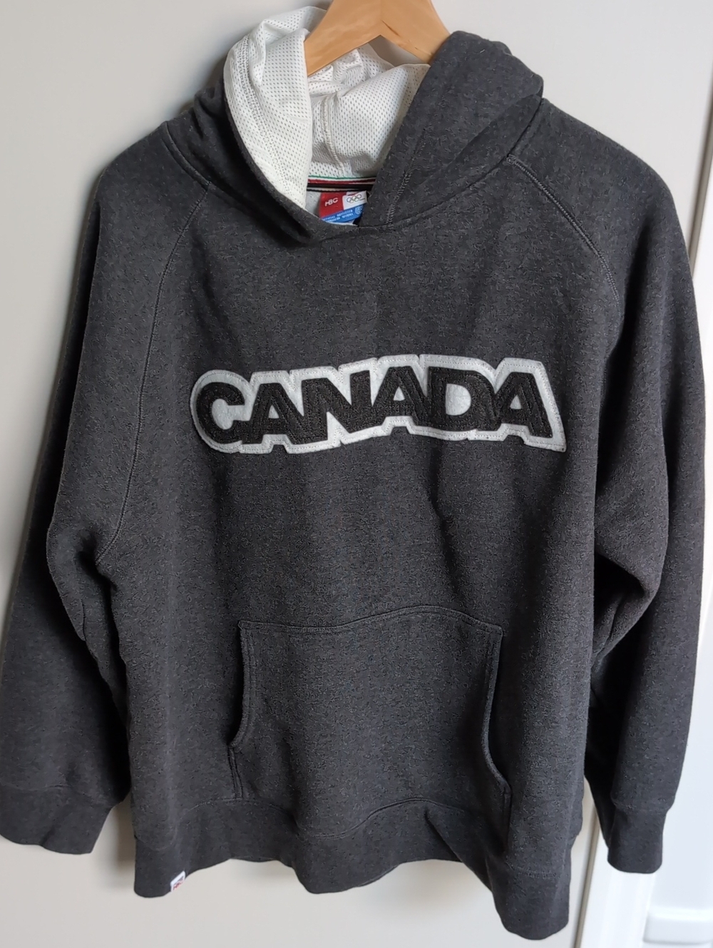 Charcoal Canada Embroidered Hooded Sweatshirt